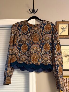 Vintage Karin Steven’s Paisley Top